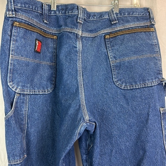 Wrangler Riggs Workwear Men’s Carpenter Utility Blue Jeans 42”x 30” - Picture 6 of 16